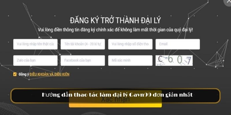 Hướng dẫn thao tác làm đại lý GAVN99 đơn giản nhất